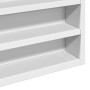 Vitrina de madera ingeniería blanca 100x8,5x75 cm de , Estantes y estanterías - Ref: Foro24-847933, Precio: 71,11 €, Descuent...