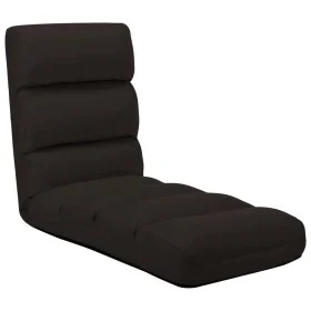 Tumbona de suelo plegable de cuero sintético marrón de vidaXL, Divanes - Ref: Foro24-325247, Precio: 137,14 €, Descuento: %
