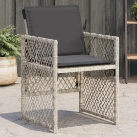 Sillones de jardín con cojines 4 uds ratán sintético gris claro de , Sillas de jardín - Ref: Foro24-364954, Precio: 212,54 €,...
