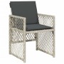 Sillones de jardín con cojines 4 uds ratán sintético gris claro de , Sillas de jardín - Ref: Foro24-364954, Precio: 216,34 €,...