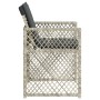 Sillones de jardín con cojines 4 uds ratán sintético gris claro de , Sillas de jardín - Ref: Foro24-364954, Precio: 216,34 €,...