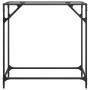 Mesa consola superficie vidrio transparente acero 80x35x81 cm de , Mesas consola - Ref: Foro24-846018, Precio: 38,88 €, Descu...