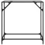 Mesa consola superficie vidrio transparente acero 80x35x81 cm by , console tables - Ref: Foro24-846018, Price: 38,39 €, Disco...