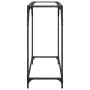Mesa consola superficie vidrio transparente acero 80x35x81 cm by , console tables - Ref: Foro24-846018, Price: 38,39 €, Disco...