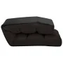 Tumbona de suelo plegable de cuero sintético marrón de vidaXL, Divanes - Ref: Foro24-325247, Precio: 137,14 €, Descuento: %