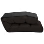 Tumbona de suelo plegable de cuero sintético marrón de vidaXL, Divanes - Ref: Foro24-325247, Precio: 139,16 €, Descuento: %