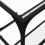Mesa consola superficie vidrio transparente acero 118,5x30x81cm de , Mesas consola - Ref: Foro24-846030, Precio: 75,23 €, Des...