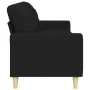 Sofá de 3 plazas de tela negro 210 cm de , Sofás - Ref: Foro24-4007418, Precio: 300,61 €, Descuento: %