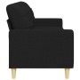Sofá de 3 plazas de tela negro 210 cm de , Sofás - Ref: Foro24-4007418, Precio: 308,20 €, Descuento: %
