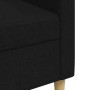 Sofá de 3 plazas de tela negro 210 cm de , Sofás - Ref: Foro24-4007418, Precio: 308,20 €, Descuento: %