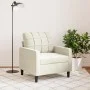 Sillón de terciopelo color crema 60 cm de , Sofás - Ref: Foro24-4007612, Precio: 158,58 €, Descuento: %