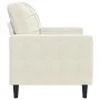 Sillón de terciopelo color crema 60 cm de , Sofás - Ref: Foro24-4007612, Precio: 158,58 €, Descuento: %