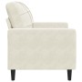 Sillón de terciopelo color crema 60 cm de , Sofás - Ref: Foro24-4007612, Precio: 162,88 €, Descuento: %