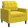 Sillón de terciopelo amarillo 60 cm by , Sofas - Ref: Foro24-4007610, Price: 150,91 €, Discount: %