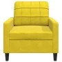 Gelber Samtsessel, 60 cm. von , Sofas - Ref: Foro24-4007610, Preis: 150,91 €, Rabatt: %