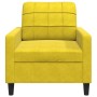 Sillón de terciopelo amarillo 60 cm de , Sofás - Ref: Foro24-4007610, Precio: 153,51 €, Descuento: %
