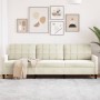 Sofá de 3 plazas terciopelo color crema 210 cm de , Sofás - Ref: Foro24-4007652, Precio: 318,01 €, Descuento: %