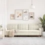 Sofá de 3 plazas terciopelo color crema 210 cm de , Sofás - Ref: Foro24-4007652, Precio: 310,81 €, Descuento: %
