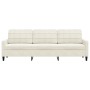 Sofá de 3 plazas terciopelo color crema 210 cm de , Sofás - Ref: Foro24-4007652, Precio: 318,01 €, Descuento: %