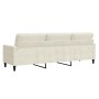 Sofá de 3 plazas terciopelo color crema 210 cm de , Sofás - Ref: Foro24-4007652, Precio: 318,01 €, Descuento: %