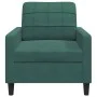 Dunkelgrüner Samtsessel, 60 cm. von , Sofas - Ref: Foro24-4007606, Preis: 167,00 €, Rabatt: %