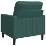 Dunkelgrüner Samtsessel, 60 cm. von , Sofas - Ref: Foro24-4007606, Preis: 167,00 €, Rabatt: %