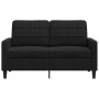 Sofá de 2 plazas terciopelo negro 120 cm de , Sofás - Ref: Foro24-4007619, Precio: 208,18 €, Descuento: %