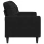 Sofá de 2 plazas terciopelo negro 120 cm by , Sofas - Ref: Foro24-4007619, Price: 220,70 €, Discount: %