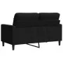 Sofá de 2 plazas terciopelo negro 120 cm by , Sofas - Ref: Foro24-4007619, Price: 220,70 €, Discount: %