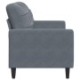 Sofá de 2 plazas de terciopelo gris oscuro 140 cm de , Sofás - Ref: Foro24-4007625, Precio: 193,96 €, Descuento: %