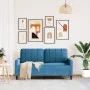 Sofá de 2 plazas terciopelo azul 140 cm de , Sofás - Ref: Foro24-4007633, Precio: 272,89 €, Descuento: %