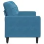 Sofá de 2 plazas terciopelo azul 140 cm de , Sofás - Ref: Foro24-4007633, Precio: 272,89 €, Descuento: %