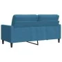 Sofá de 2 plazas terciopelo azul 140 cm de , Sofás - Ref: Foro24-4007633, Precio: 272,89 €, Descuento: %