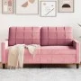 Sofá de 2 plazas terciopelo rosa 140 cm de , Sofás - Ref: Foro24-4007627, Precio: 245,05 €, Descuento: %