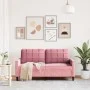 Sofá de 2 plazas terciopelo rosa 140 cm de , Sofás - Ref: Foro24-4007627, Precio: 245,05 €, Descuento: %