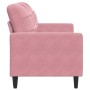 Sofá de 2 plazas terciopelo rosa 140 cm de , Sofás - Ref: Foro24-4007627, Precio: 250,57 €, Descuento: %