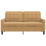Sofá de 2 plazas terciopelo marrón 140 cm de , Sofás - Ref: Foro24-4007631, Precio: 235,18 €, Descuento: %