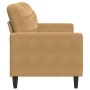 Sofá de 2 plazas terciopelo marrón 140 cm de , Sofás - Ref: Foro24-4007631, Precio: 235,18 €, Descuento: %
