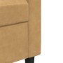 Sofá de 2 plazas terciopelo marrón 140 cm de , Sofás - Ref: Foro24-4007631, Precio: 235,18 €, Descuento: %