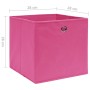 Cajas de almacenaje 10 uds tela no tejida rosa 28x28x28 cm de vidaXL, Cestas para almacenaje - Ref: Foro24-325205, Precio: 37...