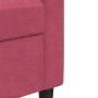 Sofá de 3 plazas de terciopelo rojo tinto 180 cm de , Sofás - Ref: Foro24-4007638, Precio: 252,42 €, Descuento: %