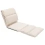Cream microfiber folding floor lounger by vidaXL, Daybeds - Ref: Foro24-325263, Price: 104,86 €, Discount: %