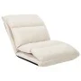 Cream microfiber folding floor lounger by vidaXL, Daybeds - Ref: Foro24-325263, Price: 104,86 €, Discount: %