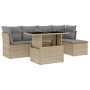 Juego de sofás jardín con cojines 6 pzas ratán sintético beige de , Conjuntos de jardín - Ref: Foro24-3266549, Precio: 377,27...