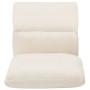 Tumbona de suelo plegable microfibra crema de vidaXL, Divanes - Ref: Foro24-325263, Precio: 112,36 €, Descuento: %