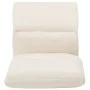 Tumbona de suelo plegable microfibra crema de vidaXL, Divanes - Ref: Foro24-325263, Precio: 104,86 €, Descuento: %
