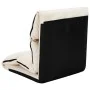 Cream microfiber folding floor lounger by vidaXL, Daybeds - Ref: Foro24-325263, Price: 104,86 €, Discount: %