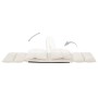 Tumbona de suelo plegable microfibra crema de vidaXL, Divanes - Ref: Foro24-325263, Precio: 112,36 €, Descuento: %