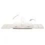 Tumbona de suelo plegable microfibra crema de vidaXL, Divanes - Ref: Foro24-325263, Precio: 104,86 €, Descuento: %