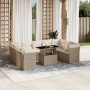 Juego de sofás jardín con cojines beige 10 pzas ratán sintético de , Conjuntos de jardín - Ref: Foro24-3266818, Precio: 693,8...
